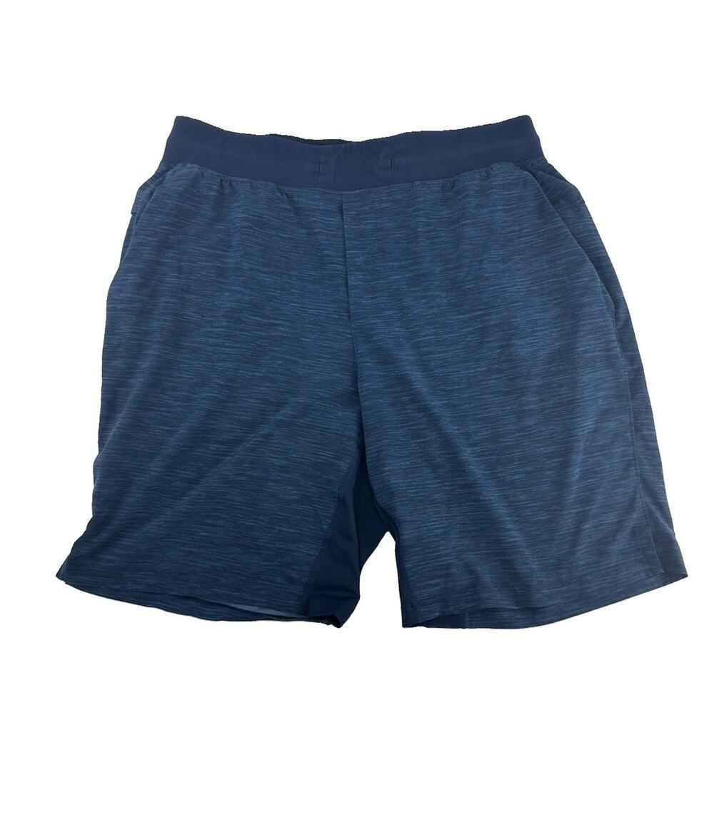 Lululemon LARGE MEN T.H.E. Short Linerless 9" Updated Navy Blue M7AAWS FLAW N3v